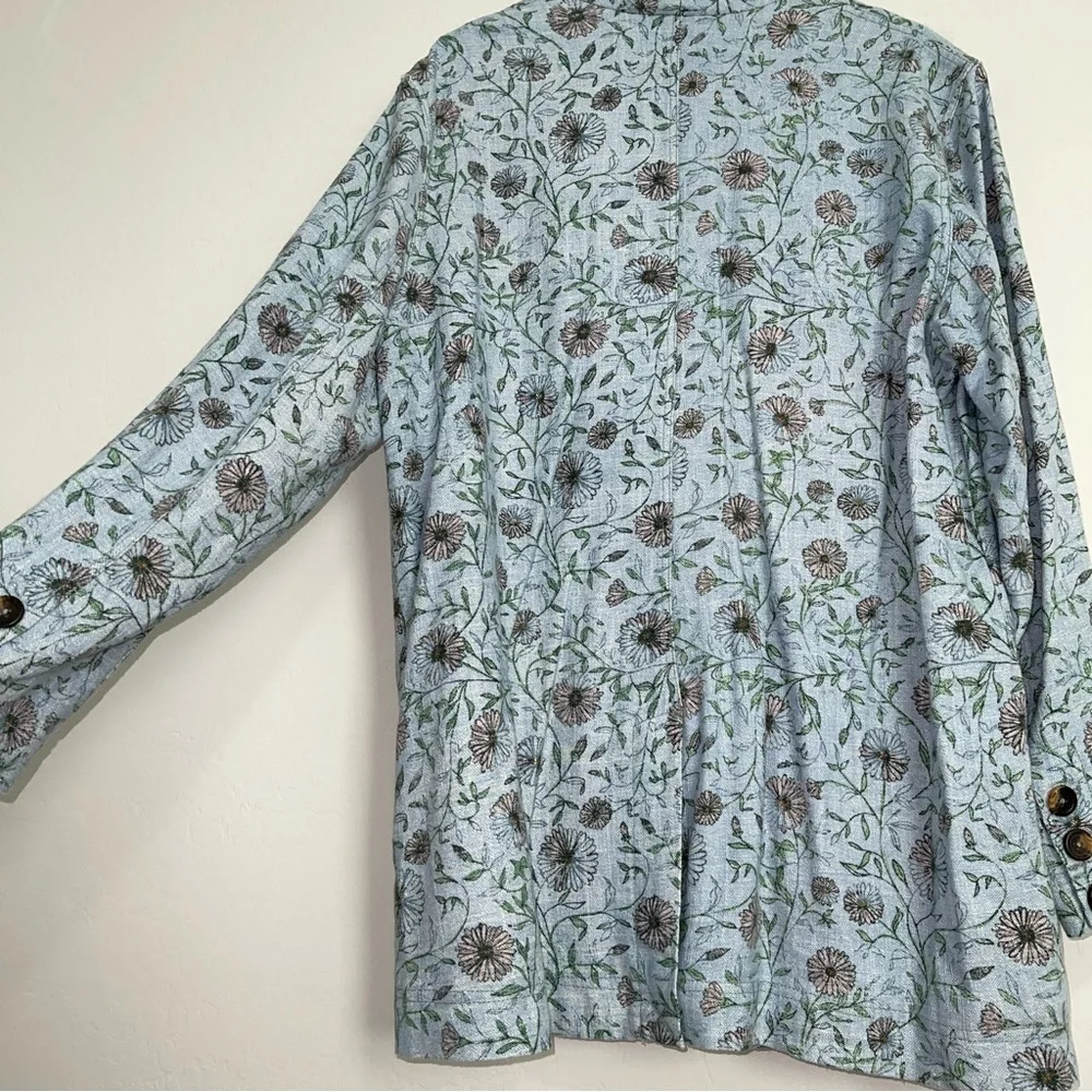 Free People We The Free Floral Print Blazer Size Medium - Picture 3 of 7